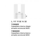 Кассетник для шкафа купе maxi  L. 117  x  52  H. 52 