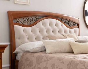 Кровать ковка-ткань без изножья (сп место 160х200) спальня Palazzo в Москве - 110000 руб