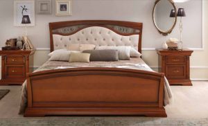 Кровать ковка-ткань с изножьем(сп.место 160х200) спальня Palazzo Ducale  в Москве - 107000 руб