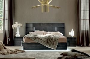 Кровать с деревянным изголовьем 160 Спальня Montecarlo в Москве - 49000 руб