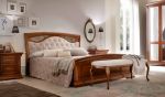 Кровать ковка-ткань с изножьем(сп.место 140х200) спальня Palazzo Ducale